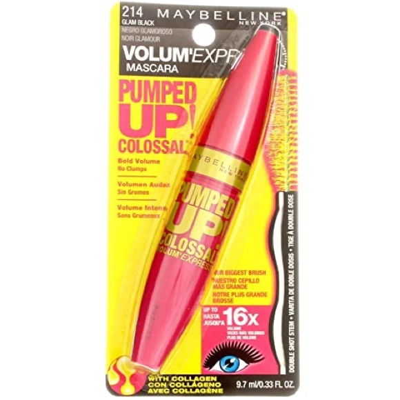 *BRANDNEW* MaybellineNewYork VolumeExpress PumpedUpColossal ClassicBlack Mascara - Picture 3 of 3